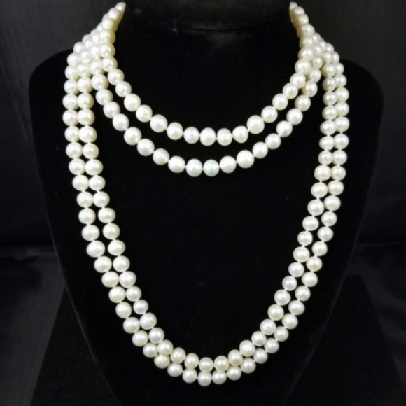 fstepka Jewelry - REAL 65" White Pearl Strand